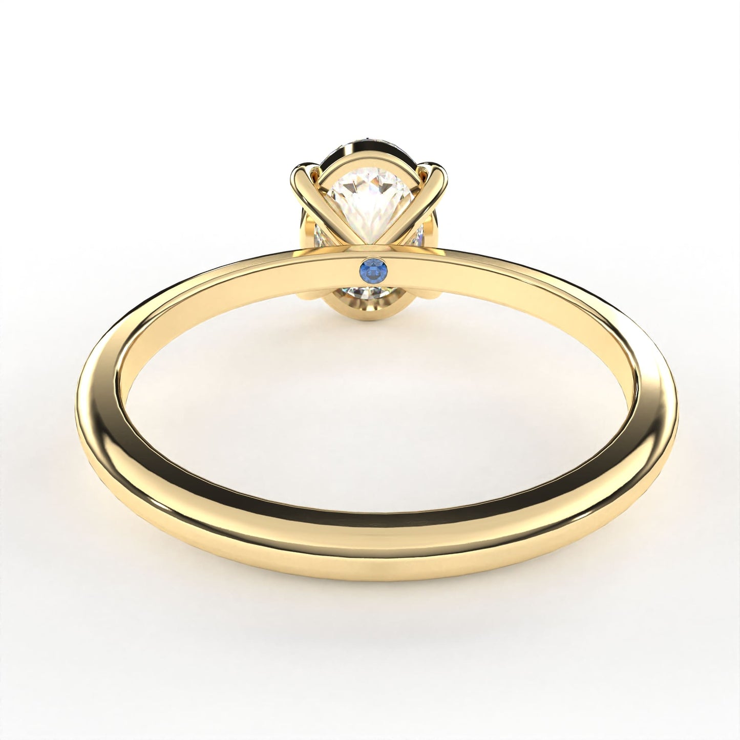 Oval Engagement Ring Yellow