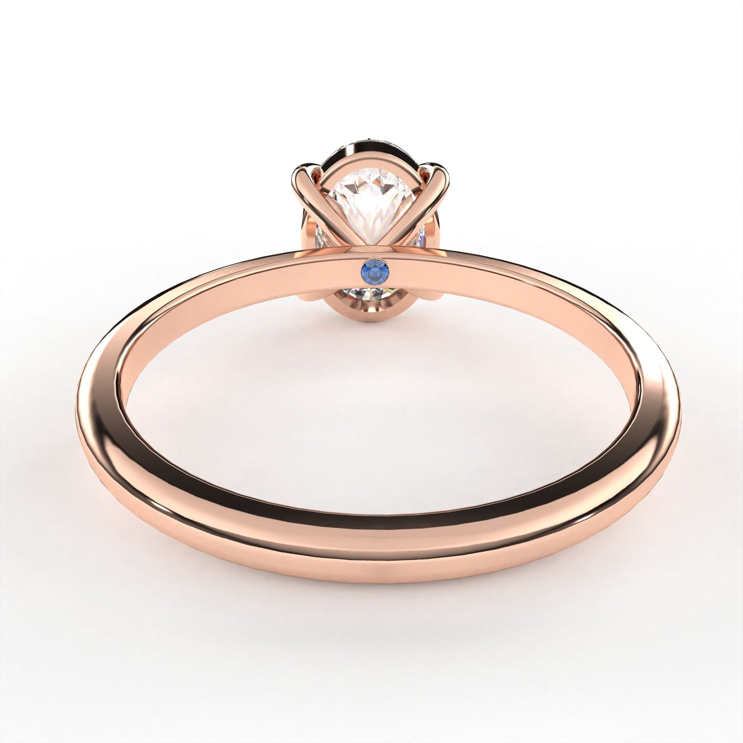 Oval Engagement Ring Rose