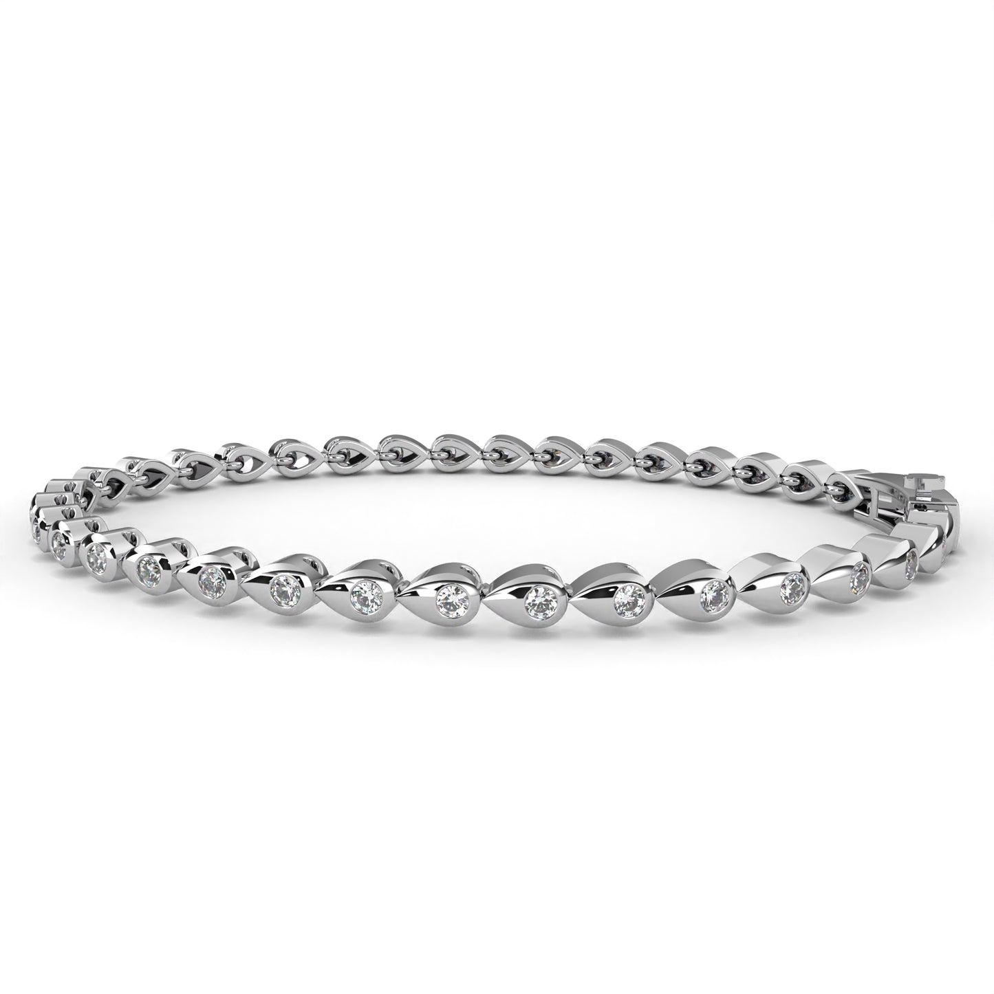 Classic Tennis Bracelet White