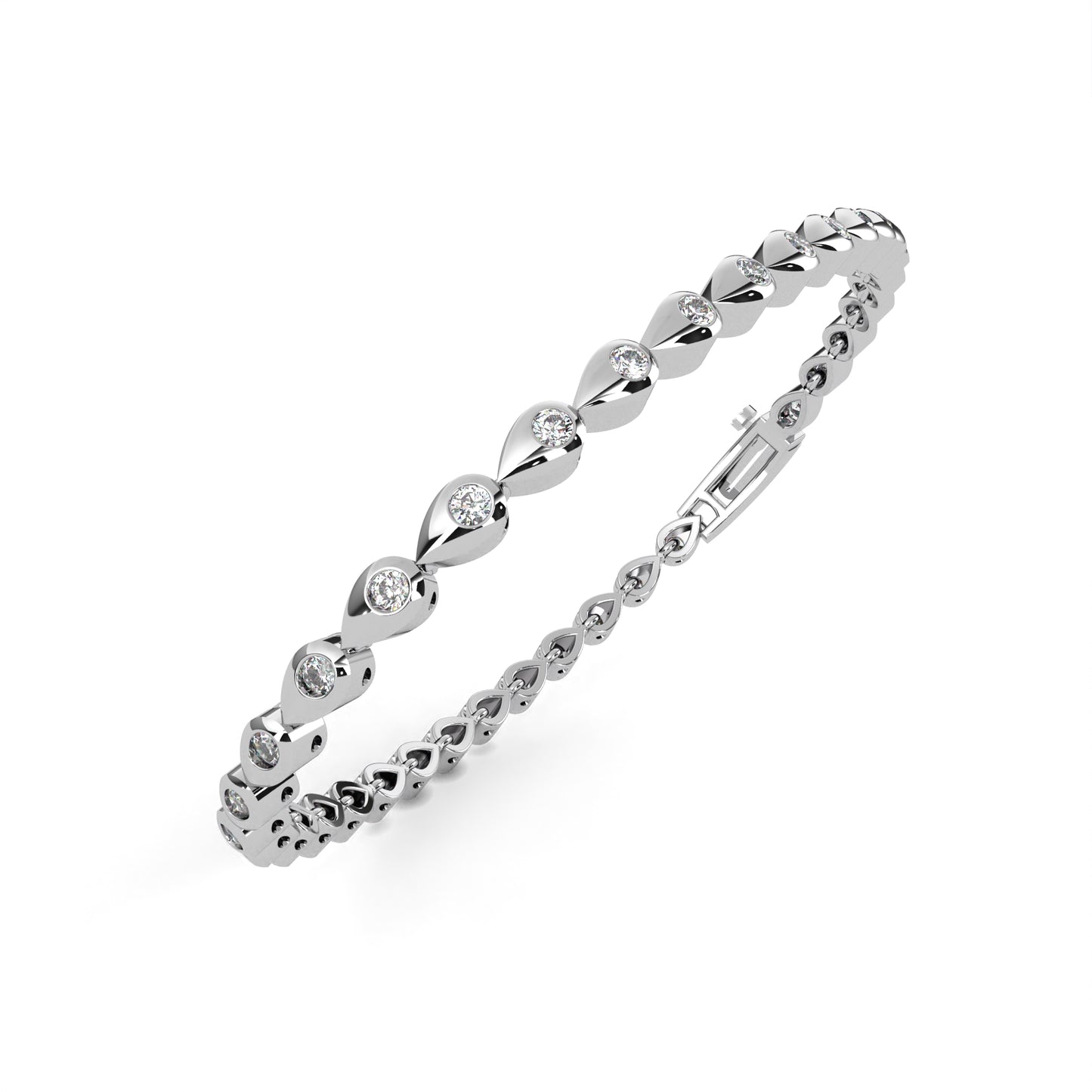 Classic Tennis Bracelet White