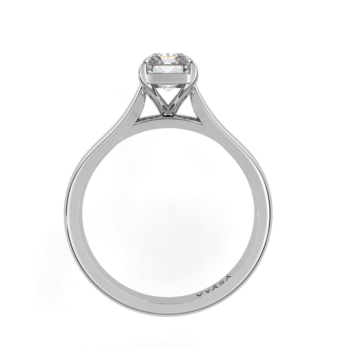 Radiant Engagement Ring White
