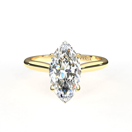 Marquise Engagement Ring Yellow