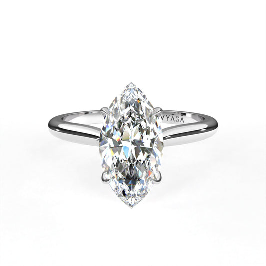 Marquise Engagement Ring White