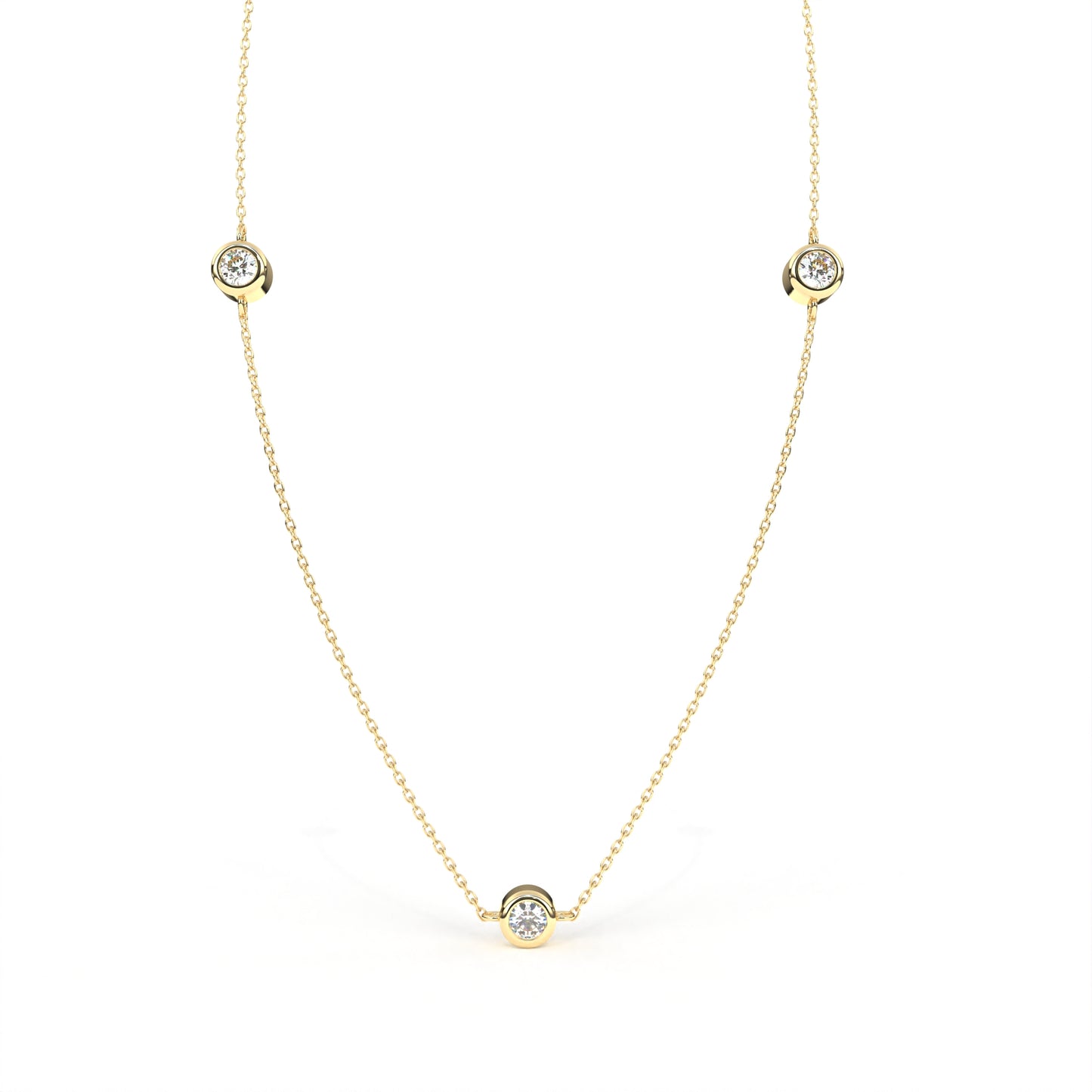 Charmer Necklace Yellow Gold