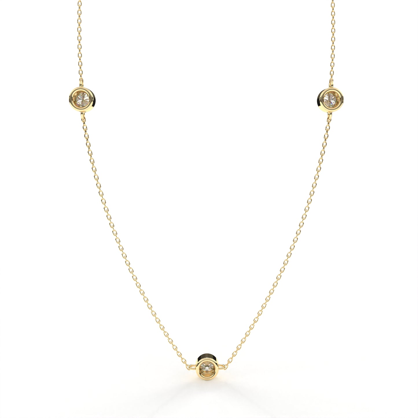 Charmer Necklace Yellow Gold